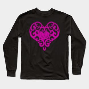 pink heart Long Sleeve T-Shirt